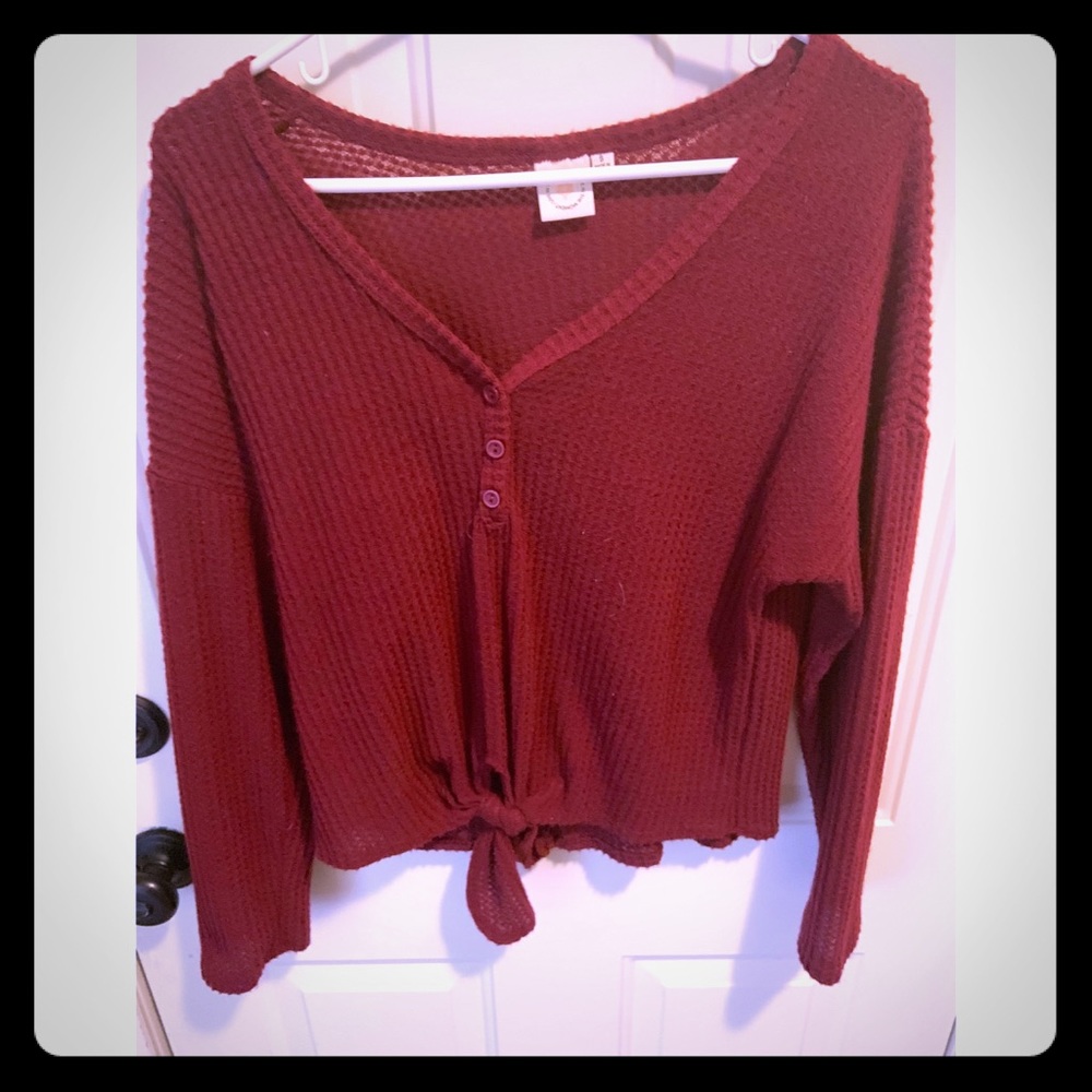 Waffle Knit Top